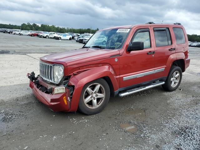 1J8GN58K98W193463 - 2008 JEEP LIBERTY LIMITED RED photo 1