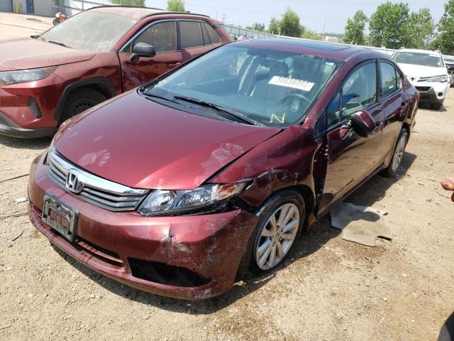 19XFB2F90CE024056 - 2012 HONDA CIVIC EXL Bordo foto 1