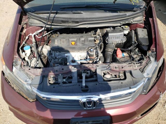 19XFB2F90CE024056 - 2012 HONDA CIVIC EXL Bordo foto 11