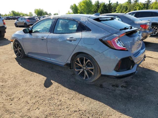 SHHFK7H96KU300371 - 2019 HONDA CIVIC SPORT TOURING GRAY photo 2
