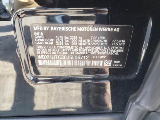 WBXHU7C30J5L06712 - 2018 BMW X1 SDRIVE28I Қара фото 10