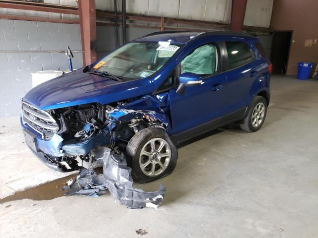 MAJ6P1UL0JC242213 - 2018 FORD ECOSPORT SE BLUE photo 1