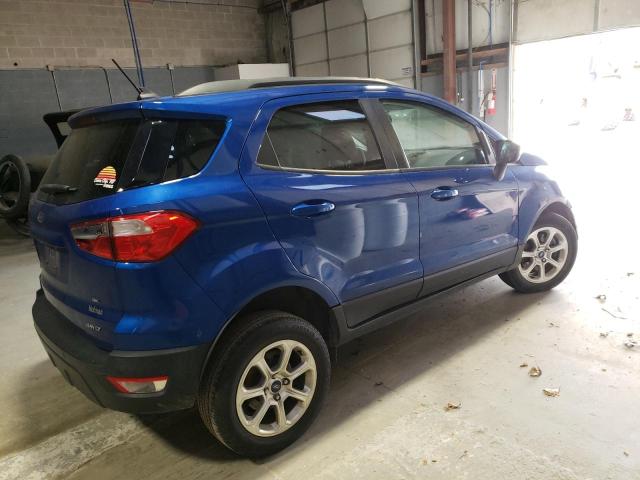 MAJ6P1UL0JC242213 - 2018 FORD ECOSPORT SE BLUE photo 3