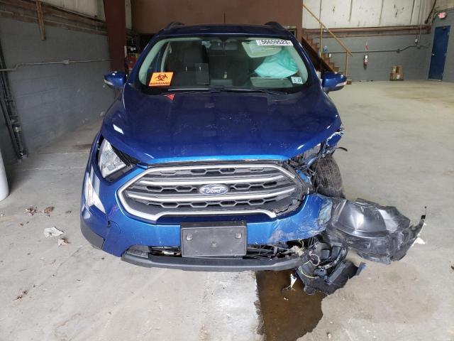 MAJ6P1UL0JC242213 - 2018 FORD ECOSPORT SE BLUE photo 5