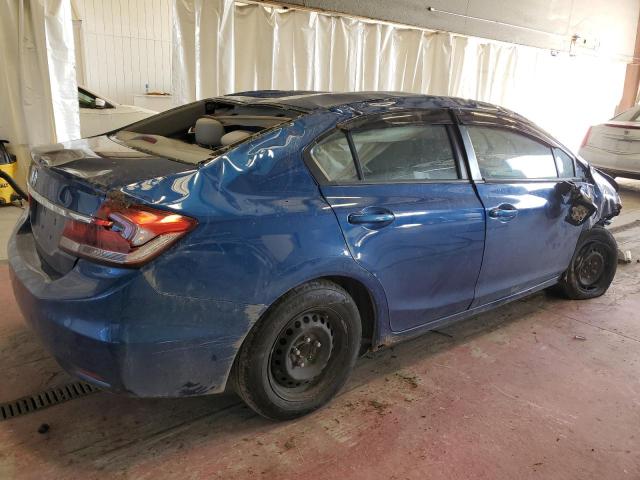 19XFB2E56DE010212 - 2013 HONDA CIVIC LX BLUE photo 3