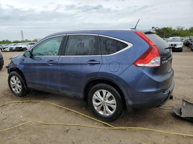 2HKRM4H72EH706580 - 2014 HONDA CR-V EXL BLUE photo 2