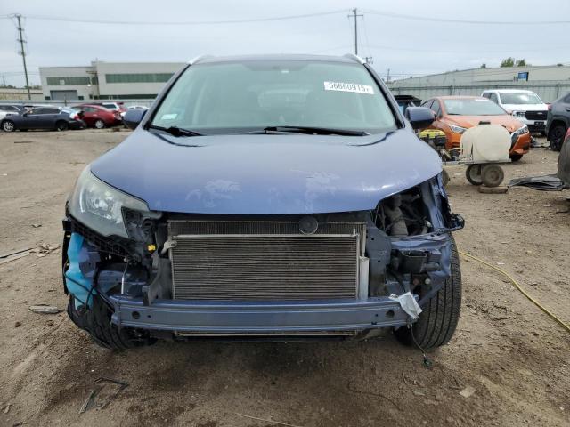 2HKRM4H72EH706580 - 2014 HONDA CR-V EXL BLUE photo 5