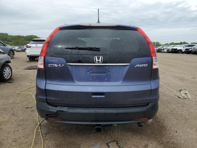 2HKRM4H72EH706580 - 2014 HONDA CR-V EXL BLUE photo 6