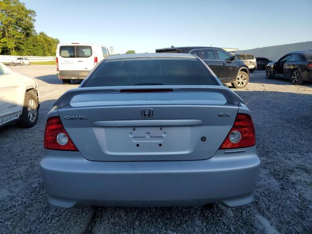 1HGEM229X5L037453 - 2005 HONDA CIVIC EX SILVER photo 6