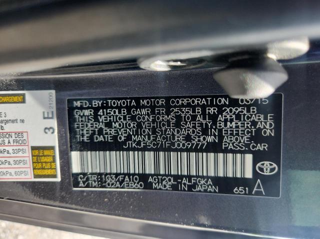 JTKJF5C71FJ009777 - 2015 TOYOTA SCION TC 黑色 照片 10