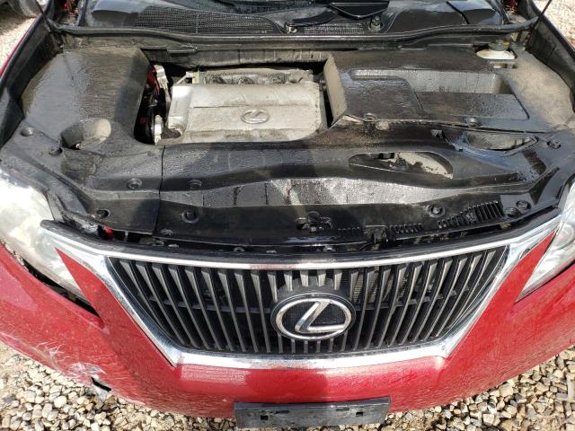 JTJZK1BA8A2408875 - 2010 LEXUS RX 350 BURGUNDY photo 11