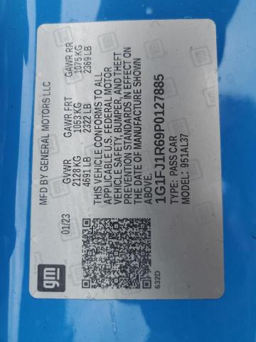 1G1FJ1R69P0127885 - 2023 CHEVROLET CAMARO ZL1 蓝色 照片 12