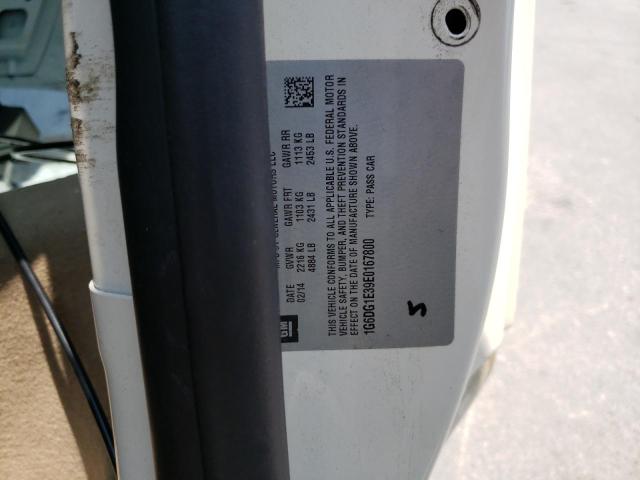 1G6DG1E39E0167800 - 2014 CADILLAC CTS PERFORMANCE COLLECTION CREAM photo 12