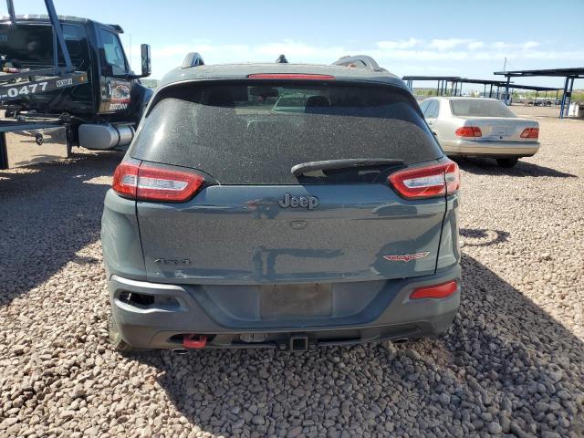 1C4PJMBS9EW189334 - 2014 JEEP CHEROKEE TRAILHAWK BLUE photo 6