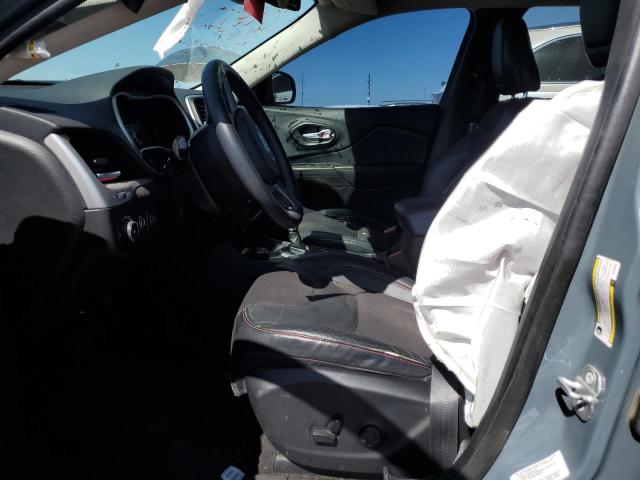 1C4PJMBS9EW189334 - 2014 JEEP CHEROKEE TRAILHAWK BLUE photo 7