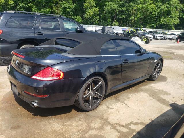 WBAEB53588CX58048 - 2008 BMW 650 I Czarny zdjęcie 3