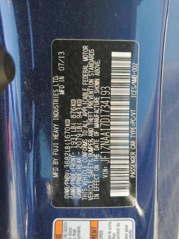 JF1ZNAA17D1734193 - 2013 TOYOTA SCION FR-S 蓝色 照片 13