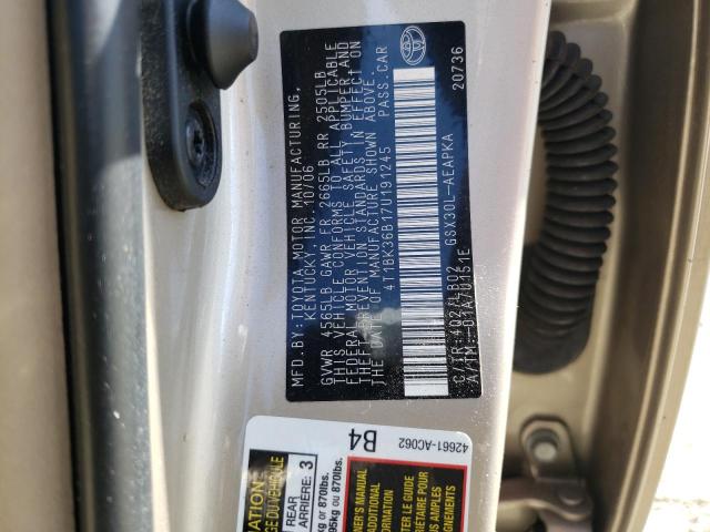 4T1BK36B17U191245 - 2007 TOYOTA AVALON XL GOLD photo 12