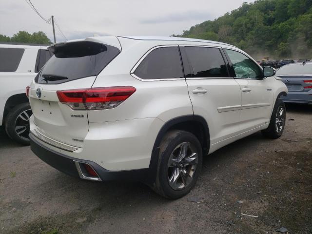 5TDDGRFH0KS054266 - 2019 TOYOTA HIGHLANDER HYBRID LIMITED WHITE photo 3