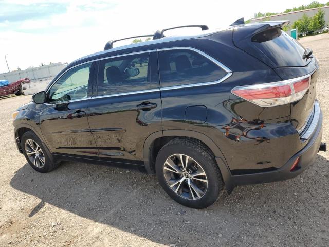 5TDJKRFHXGS319008 - 2016 TOYOTA HIGHLANDER XLE შავი ფოტო 2