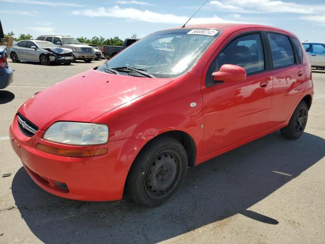 KL1TD66697B764354 - 2007 CHEVROLET AVEO BASE RED photo 1