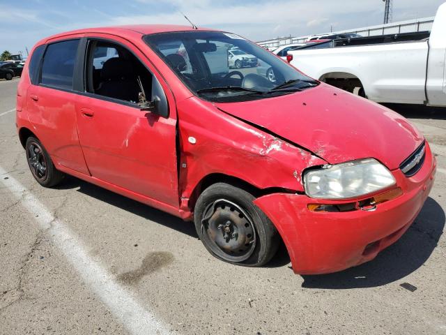 KL1TD66697B764354 - 2007 CHEVROLET AVEO BASE RED photo 4