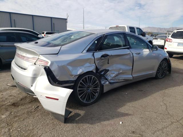 3LN6L2GK8ER825730 - 2014 LINCOLN MKZ SILVER photo 3