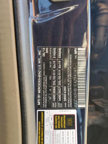 4JGDA5HB1EA284141 - 2014 MERCEDES-BENZ ML 350 4MATIC BLUE photo 14