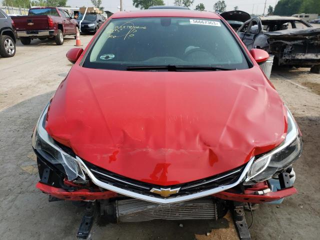 1G1BF5SM7H7105666 - 2017 CHEVROLET CRUZE PREMIER RED photo 5