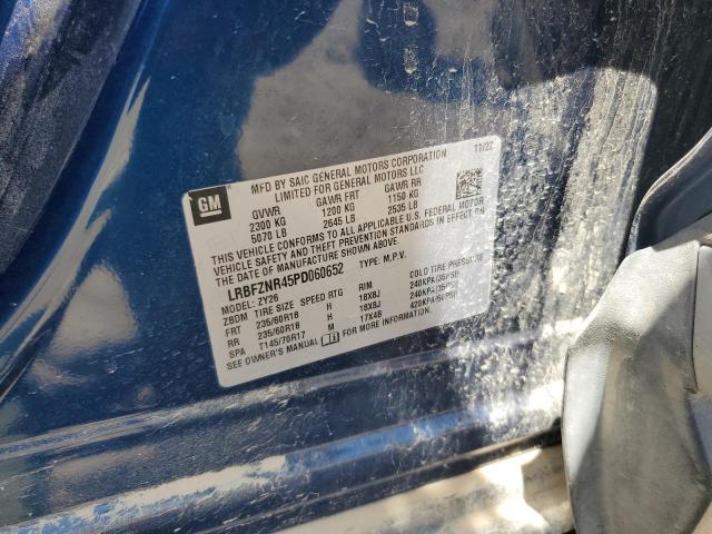 LRBFZNR45PD060652 - 2023 BUICK ENVISION ESSENCE Կապույտ լուսանկար 13