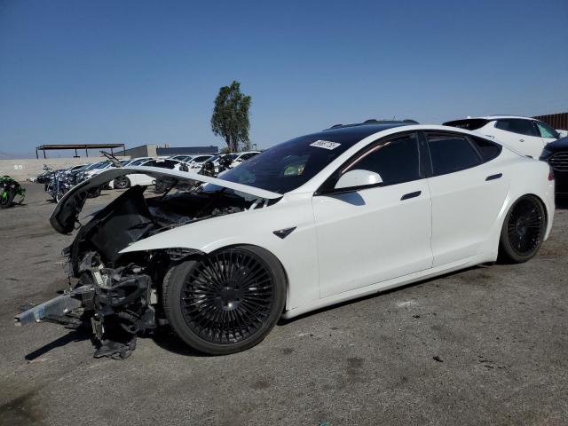 5YJSA1E59MF441715 - 2021 TESLA MODEL S WHITE photo 1