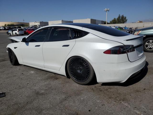 5YJSA1E59MF441715 - 2021 TESLA MODEL S WHITE photo 2