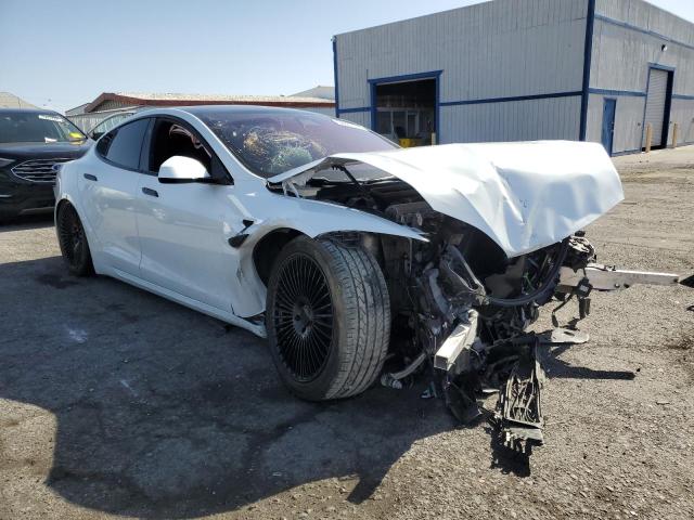 5YJSA1E59MF441715 - 2021 TESLA MODEL S WHITE photo 4