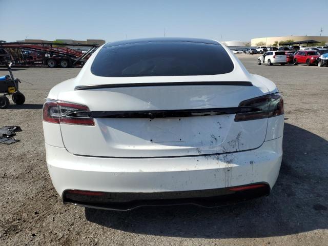 5YJSA1E59MF441715 - 2021 TESLA MODEL S WHITE photo 6