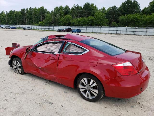 1HGCS12869A015823 - 2009 HONDA ACCORD EXL RED photo 2