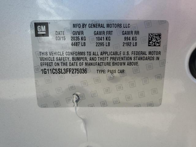 1G11C5SL3FF275036 - 2015 CHEVROLET MALIBU 1LT Gümüş foto 13