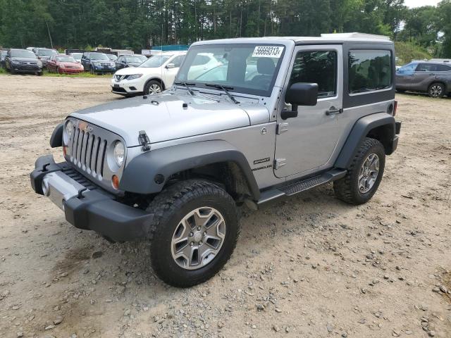 1C4AJWAG1DL560937 - 2013 JEEP WRANGLER SPORT SILVER photo 1