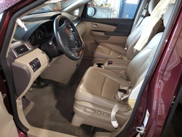 5FNRL5H9XEB135106 - 2014 HONDA ODYSSEY TOURING BURGUNDY photo 7