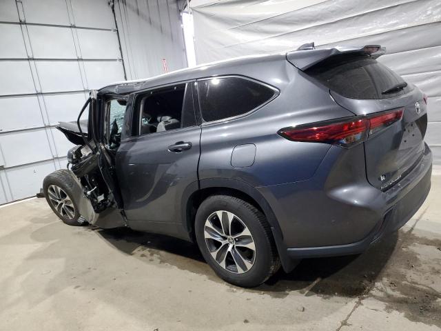5TDHZRBH8NS164388 - 2022 TOYOTA HIGHLANDER XLE GRAY photo 2