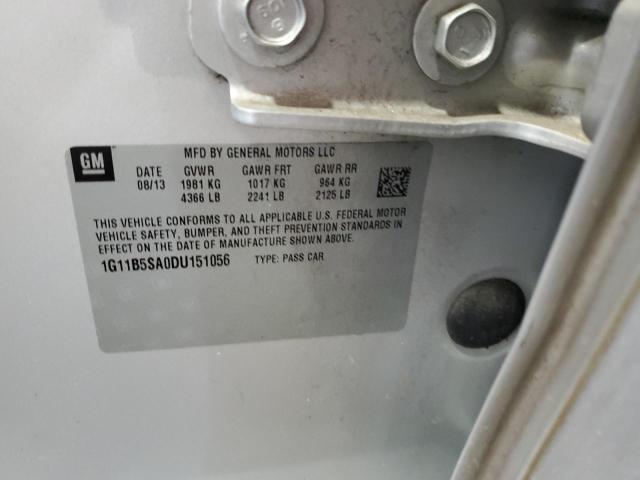1G11B5SA0DU151056 - 2013 CHEVROLET MALIBU LS Silber Foto 12