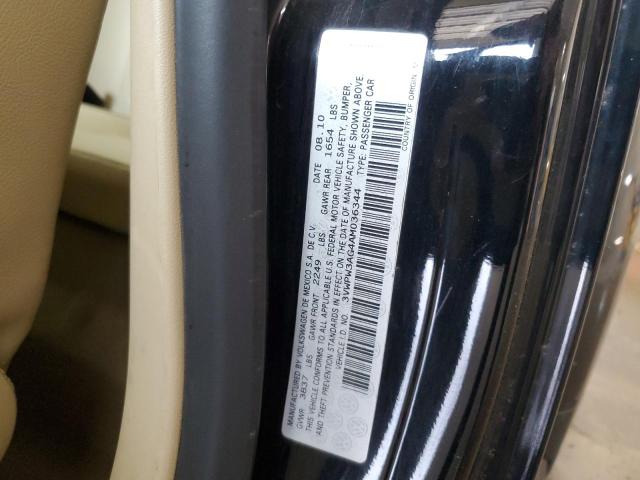 3VWPW3AG4AM036344 - 2010 VOLKSWAGEN NEW BEETLE BLACK photo 13