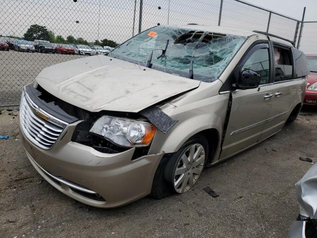 2C4RC1CGXCR412479 - 2012 CHRYSLER TOWN & COU TOURING L TAN photo 1