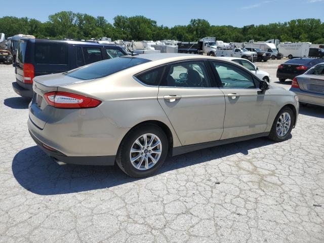 3FA6P0G75FR135286 - 2015 FORD FUSION S GOLD photo 3