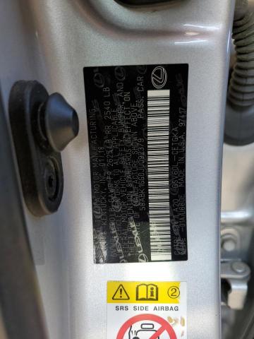 58ABK1GG0JU092379 - 2018 LEXUS ES 350 ვერცხლისფერი ფოტო 12