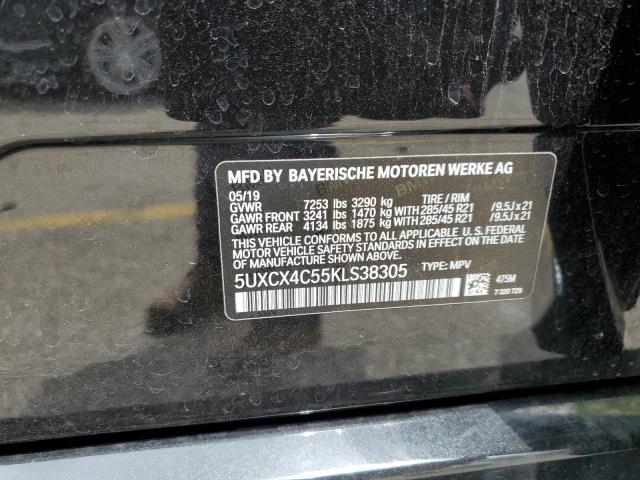 5UXCX4C55KLS38305 - 2019 BMW X7 XDRIVE50I BLACK photo 13