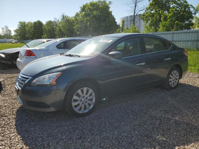 3N1AB7AP7DL713931 - 2013 NISSAN SENTRA S GRAY photo 1