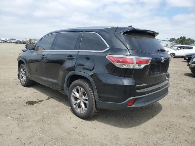 5TDKKRFH5FS110407 - 2015 TOYOTA HIGHLANDER XLE أسود صورة 2
