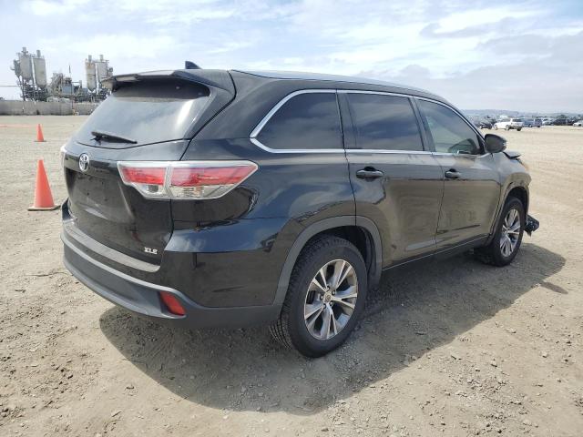 5TDKKRFH5FS110407 - 2015 TOYOTA HIGHLANDER XLE أسود صورة 3