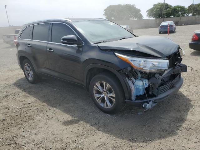 5TDKKRFH5FS110407 - 2015 TOYOTA HIGHLANDER XLE أسود صورة 4