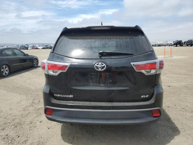 5TDKKRFH5FS110407 - 2015 TOYOTA HIGHLANDER XLE أسود صورة 6